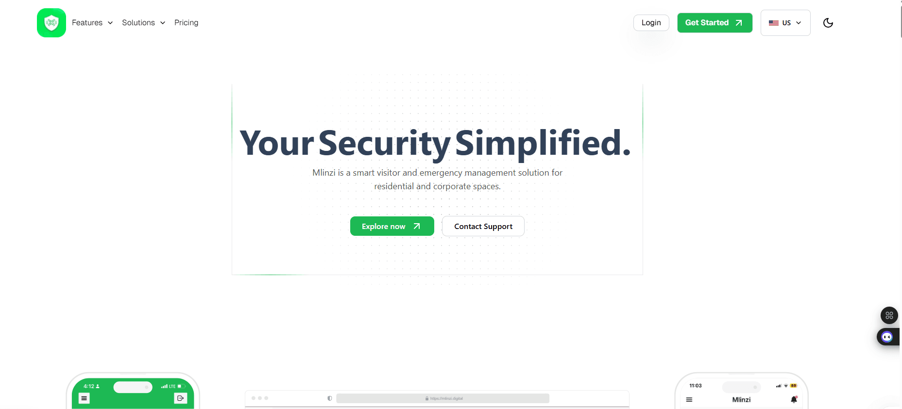 Page d'accueil Mlinzi